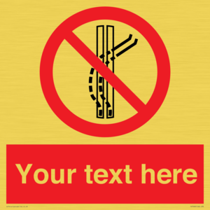 Custom prohibition Do not leave the tow track